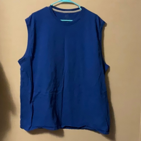 Fruit of the Loom Blue Men's Tank Top - Picture 1 of 3